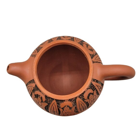Yi-xing Zisha Clay Teapot Chinese Calligraphy Hand Carved - Picture 7 of 10